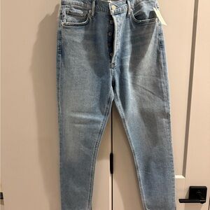 Agolde Light Blue Women's Nico High Rise Slim fit Jeans